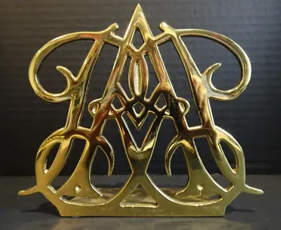 Virginia Metalcrafters Williamsburg Queen Ann Cypher Bookend Solid Brass 8-25 • $14.99