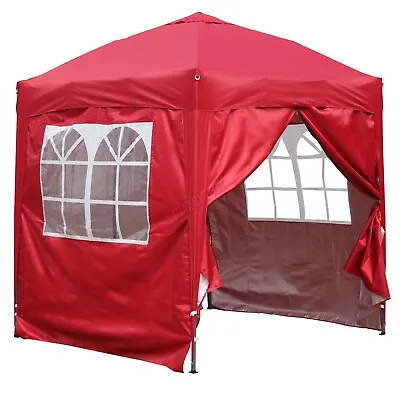 £59.99 • Buy 2X2M Waterproof Pop Up Gazebo Marquee Garden Awning Sun Canopy Party Tent Red