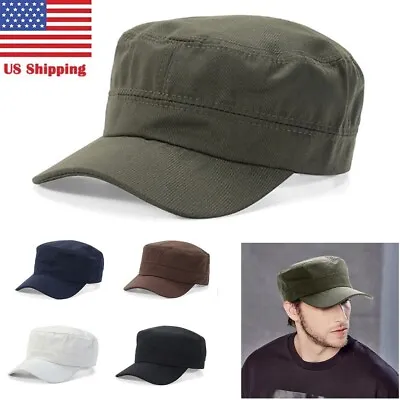 Men Women Army Cap Cadet Military Patrol Castro Hat Golf Driving Summer Baseball • $8.18