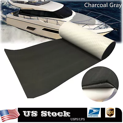 EVA Teak Foam Boat Decking Sheet Marine Flooring Carpet | Charcoal Gray Nonskid • $59.99