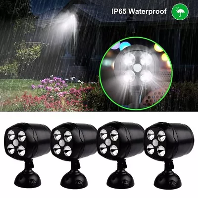 4PCS Outdoor Motion Sensor Light Battery Operated IP65 Waterproof Spotlight • $51.29