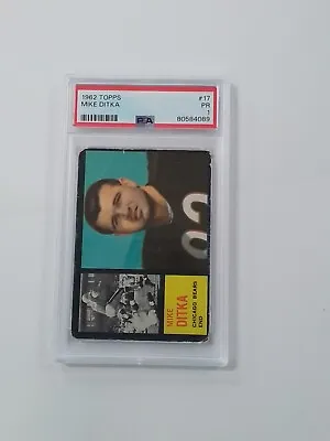 1962 Topps Mike Ditka RC #17 PSA 1 • $200
