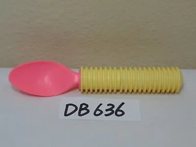 Vintage 1987 Barbie Ice Cream Shoppe Shop Pink Yellow Spoon Stool Holder • $9.99