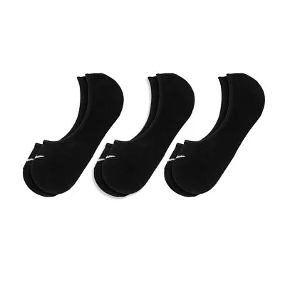 Nike Lightweight No-Show Women's Socks (3 Pair) SX4863-010 Black/WhiteSZ XS-3XL • $14.90