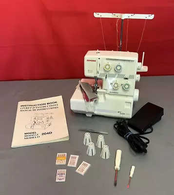 Janome Serger MyLock 204D SERVICED AND SEWING WELL!  Ready For A New Home! • $289.98