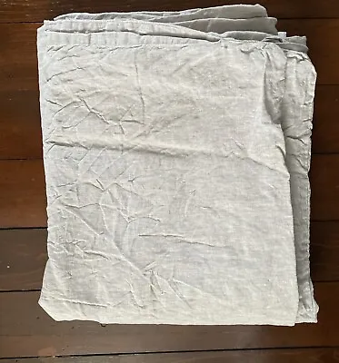 RESTORATION HARDWARE 100% Linen Natural Tan KING Duvet Cover • $150