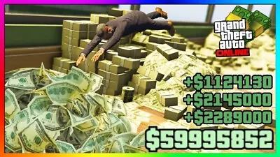 Any Rank | PC | GTA ONLINE | MONEY | CASH | AND A MODDED CARS • $3