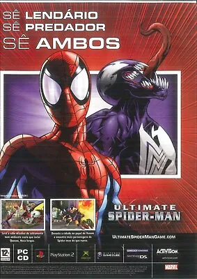 £4.91 • Buy Ultimate Spider-Man Small Poster Promo / Ad Page 2005 PSP 2 PC XBox Nintendo DS