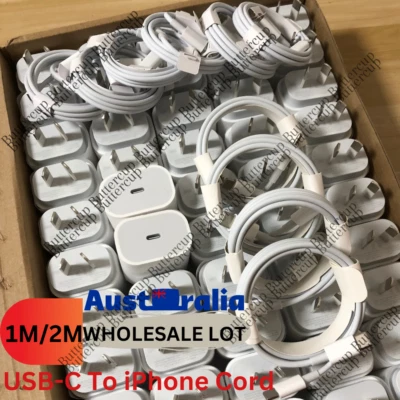 20W USB Type-C Wall Adapter Fast Charger PD Power For IPhone 14 13 12 8 IPad LOT • $432.57