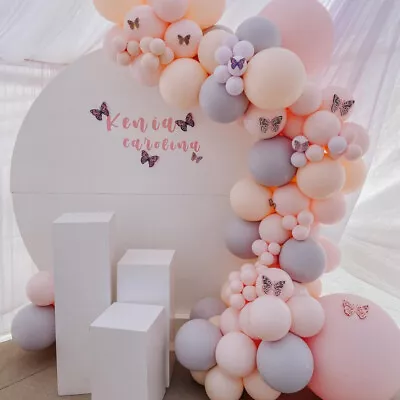 Pastel Macaron Balloon Garland Arch Kit Baby Shower Christening Baptism Wedding • $25.28