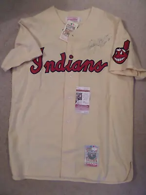 Early Wynn Signed M & N Cooperstown Collection Indians Jersey JSA 300 Wins • $894.50