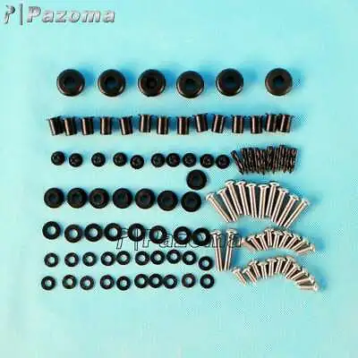 96pcs Complete Fairing Body Bolt Kits For Kawasaki Ninja ZX-6R ZX 636 2003-2004 • $23.30