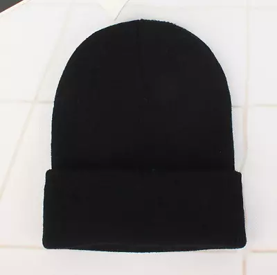 Thick Beanie Warm Plain Knit Hat Baggy Cap Cuff Slouchy Skull Hat Ski Men Women • $4.95