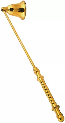 £8.19 • Buy Brass Candle Snuffer 30cm Fire Extinguisher Solid Brass Tea Light Handle Cover