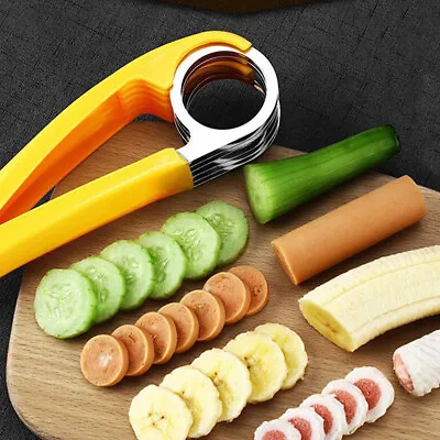 £5.95 • Buy Kitchen Accessories Banana Slicer Fruit Vegetable Sausage Slicer Stainless SteAR