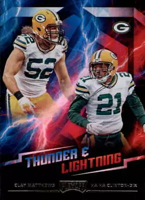 2018 Panini Playoff Thunder And Lightning #9 Clay Matthews/Ha Ha Clinton-Dix Pac • $1.50