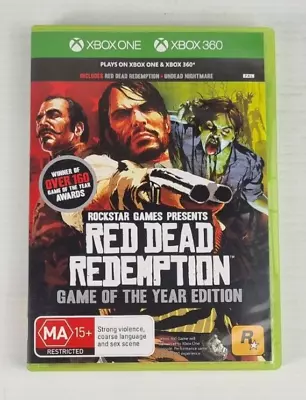 Red Dead Redemption Game Of The Year Edition Xbox 360 Xbox One Complete W Maps • $39.95