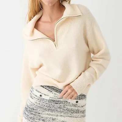 J. Crew Cream Collared Neck Sweater Size XS NWT • $49