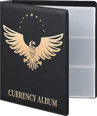 90 Pockets Dollar Bill Holders Premium Banknote Currency Album Paper Money • $36.22