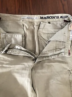 MASON's CLOTHING EM'S KAKHI CLASSIC CARGO   PANTS  (SZ 48) • $119
