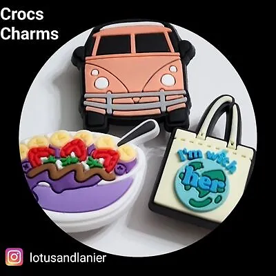 Crocs VW Bus Charms Set Of 3 • $10