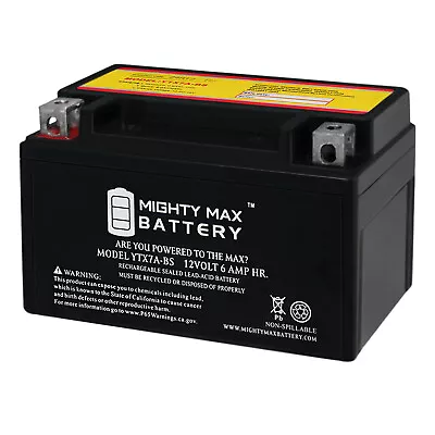 Mighty Max YTX7A-BS Battery Replacement For ATV Quad Dirt/Pit Bike 110/125cc • $25.99