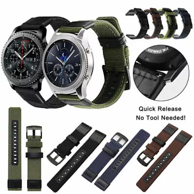 20mm 22mm Nylon Fabric Sport Watch Band Replacement Quick Release Wrist Strap AU • $17.59