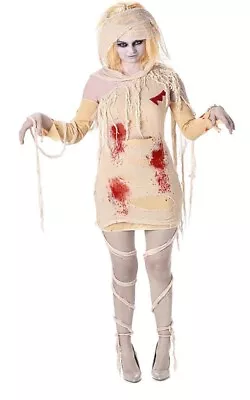 Girl Mummy Egyptian Adult Womens Fancy Dress Halloween Costume • $55.54