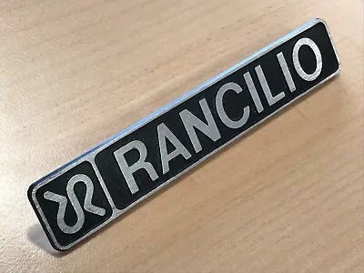 Rancilio Vintage Brushed Metal Lettering Logo Badge • £18.53