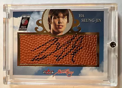 Ha Seung-Jin KOREA 2004 2005 Fleer Sweet Sigs Rookie Patch SSG-HS Auto Card 3/4 • $149.98