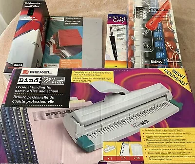 Rexel BindMate Comb Binding Machine With Combs Bundle - Brand New !! • £30