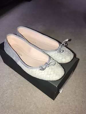 Mint Velvet Grey Textured Shoes Size 4 37 • £14