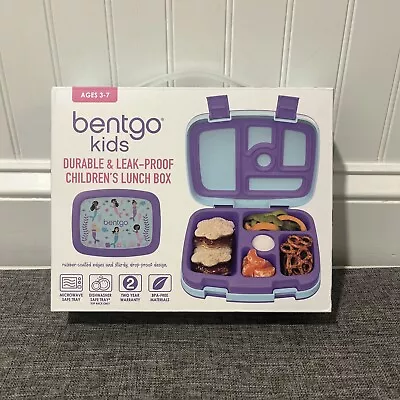 Bentgo Kids' Prints Leak-Proof 5 Compartment Bento-Style Lunch Box Mermaids NEW • $19.99