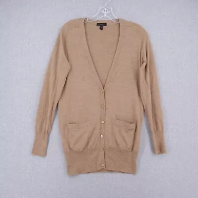 J. Crew Cardigan Womens Size XS Extra Small Brown Long Sleeve V-Neck • $19.99