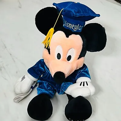 Vintage Mickey Mouse Plush Doll Graduation 2001 Walt Disney Stuffed Animal • $13.11