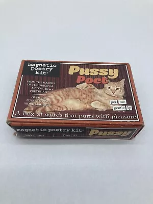 Magnetic Poetry Kit “Pussy Poet” Over 200 Magnetized Words Fridge Locker Door • $15.64