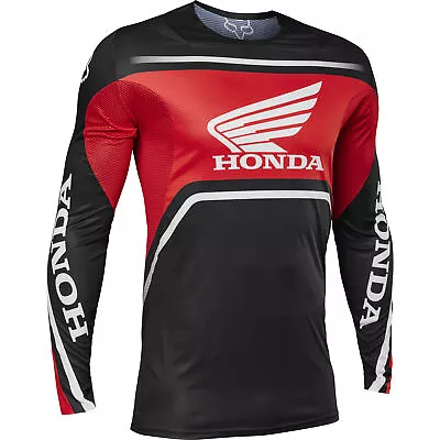 Fox Racing Mens Red/Black/White Flexair Honda Motocross Jersey Offroad MotoX • $51.70