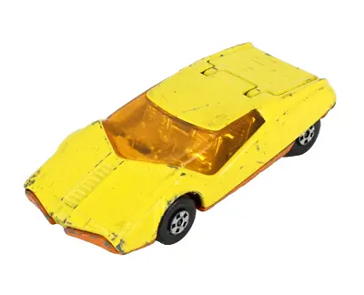 Matchbox Datsun 126X No33 Superfast Yellow Vintage Collectible Toy Car • $11.19