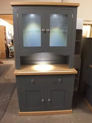 Buckingham Painted 2 Door Display Dresser- F&b Downpipe- Bespoke Colours & Sizes • £859