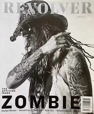 ROB ZOMBIE April 2019 REVOLVER Magazine MARILYN MANSON / THE CROW / SUNN 0))) • $10