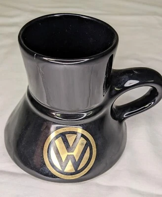 $9.99 • Buy Volkswagen Collectable Coffee Mug Desk Top Advertising VW Flare Flared Black Cup