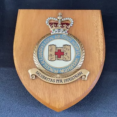 Rare/Vintage Royal Air Force RAF WROUGHTON Mess Wall Plaque/Shield-Hand-painted • £49.99