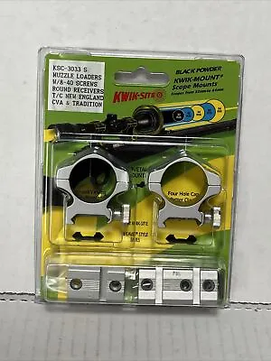 Kwik-Site Muzzle Loader W/8-40 Screws Round Recievers T/C KSC-3033 S Scope Mount • $14.99