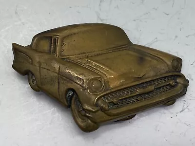 55 Chevy Chevrolet Vintage Belt Buckle Hot Rod Classic Car Brass • $34.99