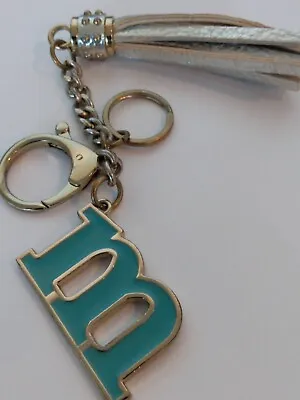 Monogram Letter Initial  M  Tassel Clip Keychain • $9.60