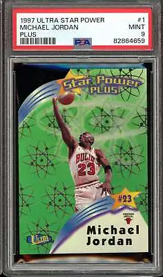 1997-98 Fleer Ultra Star Power Plus #SPP1 Michael Jordan Insert 1:36 Bulls PSA 9 • $874.95