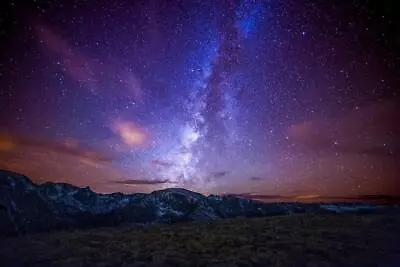 Milky Way Over The Colorado Rockies Photo Art Print Poster 24x36 Inch • $14.98