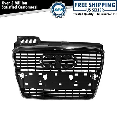 Front Grille Assembly Silver With Chrome Trim For (Non S-Line) Audi B7 A4 S4 • $66.07