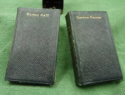 Miniature Book Of Common Prayer + Hymns A And M C1916 Clowes Cased Green Leather • $18.66