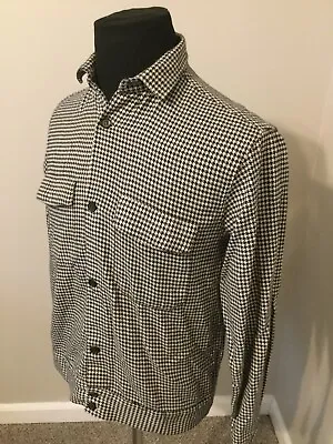 Zara Shirt Womens Small Plaid Cropped Button Up Long Sleeve Top NWOT • $29.99